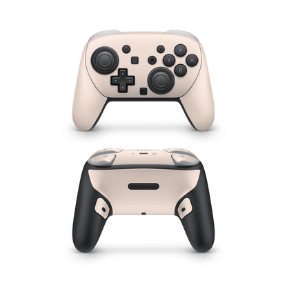 Light Creme Nintendo Switch Pro Controller Decal Skins
