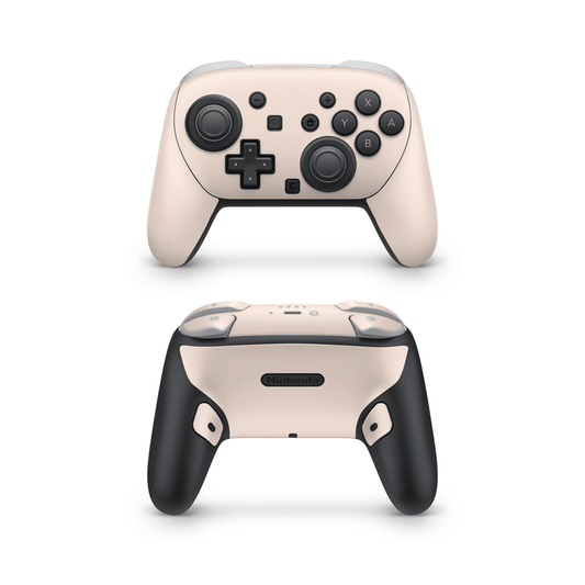 Light Creme Nintendo Switch Pro Controller Decal Skins