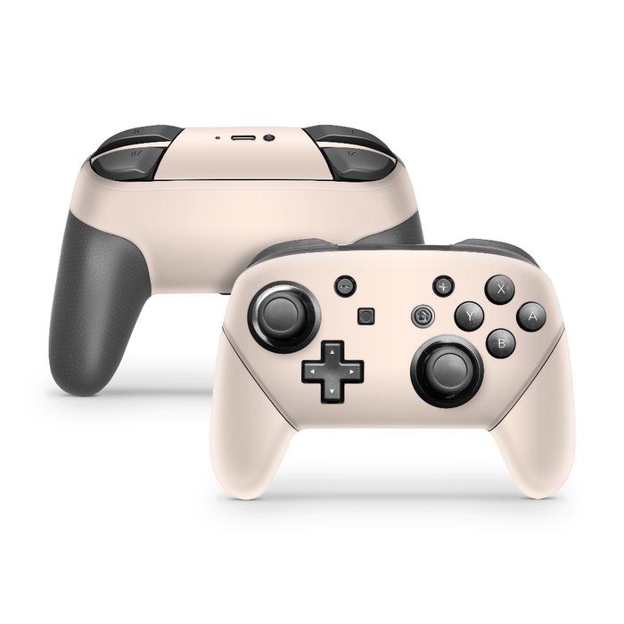 Light Creme Nintendo Switch Pro Controller Decal Skins