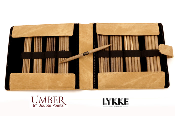 LYKKE - Umber 6" Double-Pointed Knitting Needle Set US 6-13