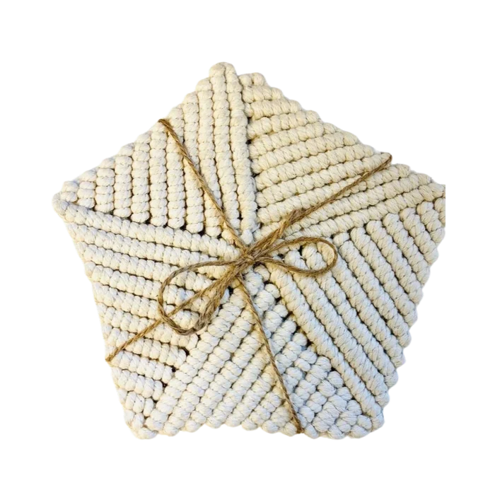 Macrame Trivet- Off White