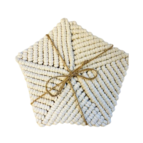 Macrame Trivet- Off White