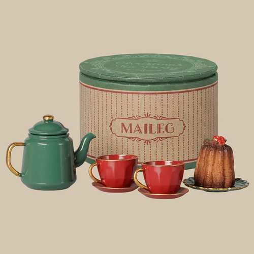 Maileg Christmas Tea Party Red Green| Mouse