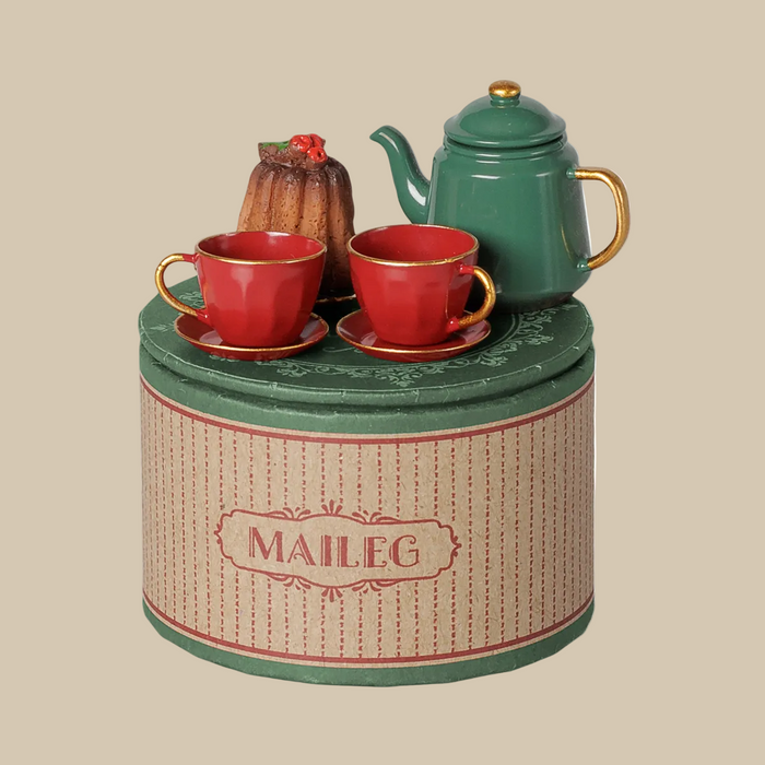 Maileg | Christmas Tea Party Red Green| Mouse (Ships Early November)