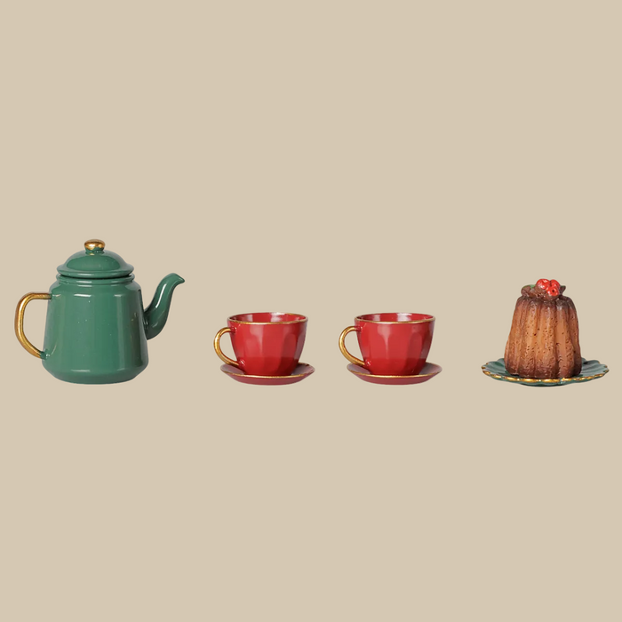 Maileg | Christmas Tea Party Red Green| Mouse (Ships Early November)