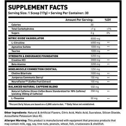 Man Sports Gameday  Pre-Workout 30 Servings