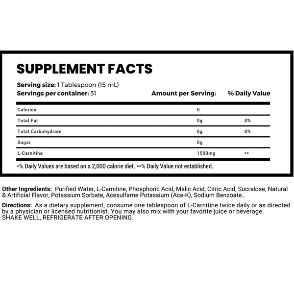 Man Sports L-Carnitine 1500 31 Servings