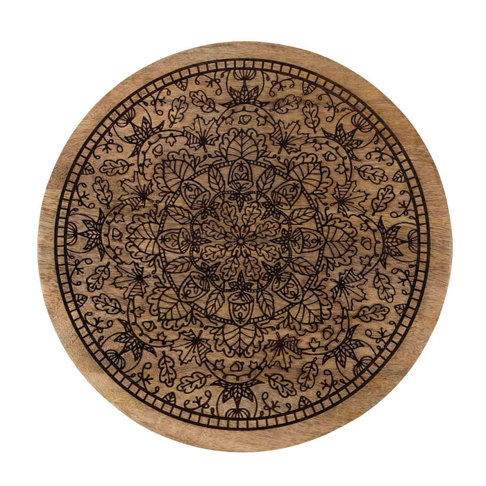 Mandala Wooden Lazy Susan