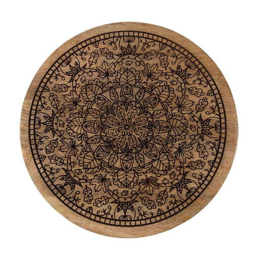 Mandala Wooden Lazy Susan