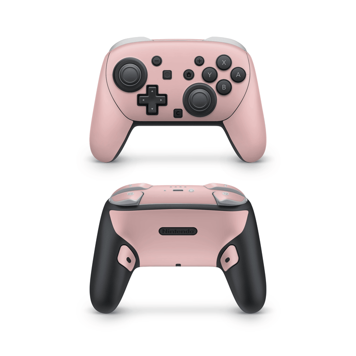 Mauve Pink Nintendo Switch Pro Controller Decal Skins