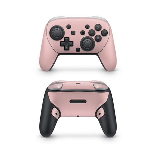 Mauve Pink Nintendo Switch Pro Controller Decal Skins