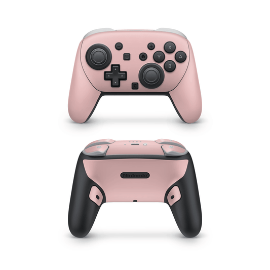 Mauve Pink Nintendo Switch Pro Controller Decal Skins