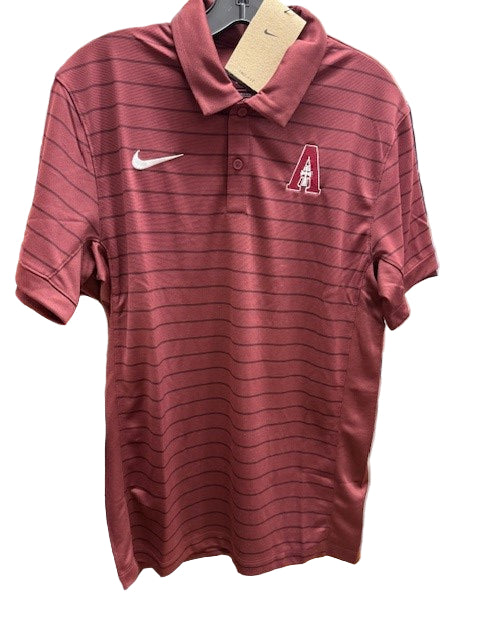 Nike Men's Performance Polo - Maroon Stripe