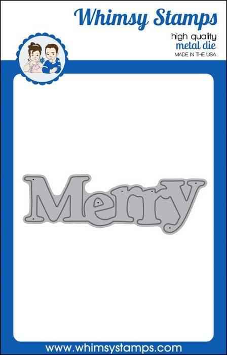 Merry Large Word Die