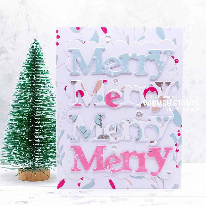 Merry Large Word Die