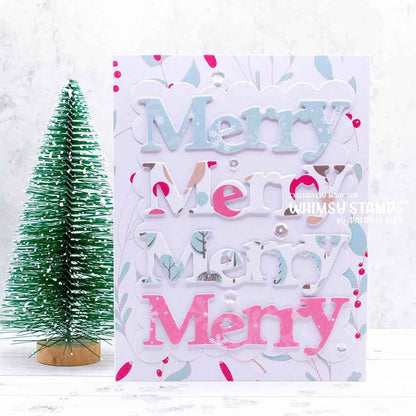 Merry Large Word Die