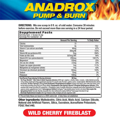 MHP Anadrox Pump & Burn 30 Servings