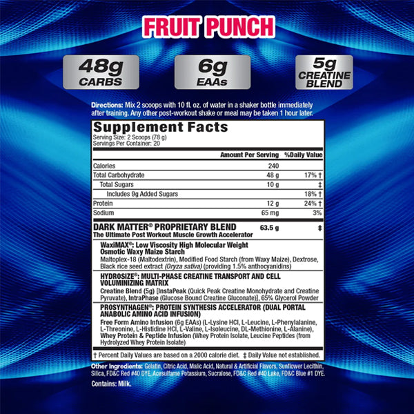 MHP Dark Matter Muscle Growth Accelerator 3.4lbs
