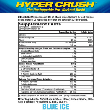 MHP Hyper Crush Pre-Workout 30 Servings