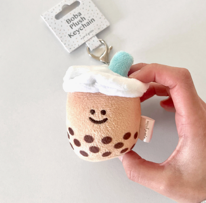 Mini Boba Milk Tea Plushie Keychain