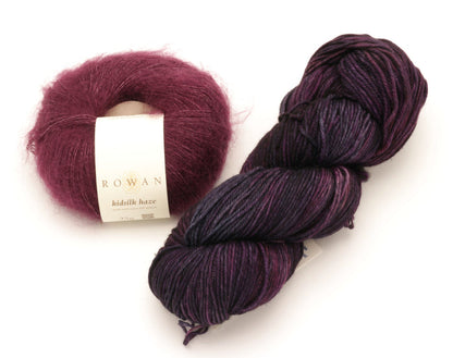 Malabrigo - Arroyo & Rowan - Kidsilk Haze / Purpuras & Mulberry