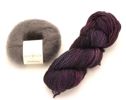 Malabrigo - Arroyo & Rowan - Kidsilk Haze / Purpuras & Smoke