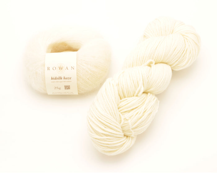 Malabrigo - Arroyo & Rowan - Kidsilk Haze / Natural & Cream