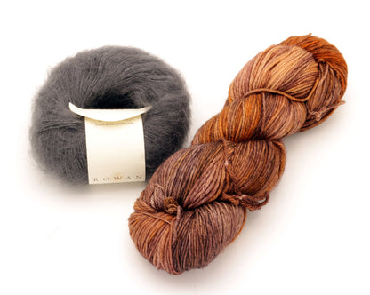 Malabrigo - Arroyo & Rowan - Kidsilk Haze / Coffee Toffee & Smoke