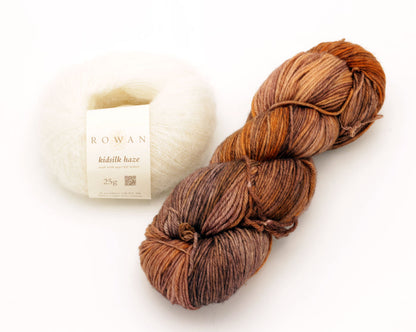 Malabrigo - Arroyo & Rowan - Kidsilk Haze / Coffee Toffee & Cream