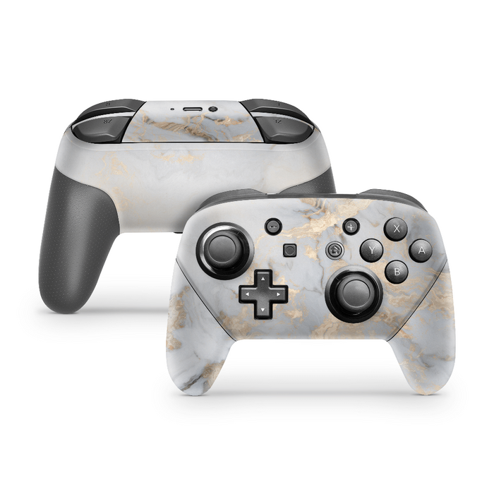 Modern Marble Nintendo Switch Pro Controller Decal Skins