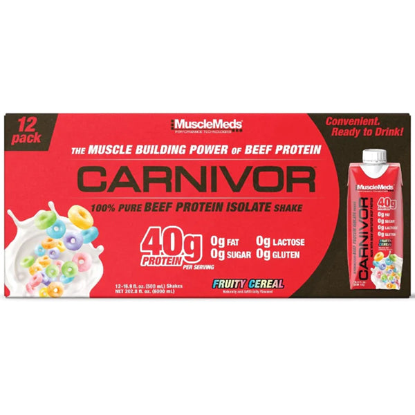 MuscleMeds Carnivor Beef Protein Isolate Shake 12pk