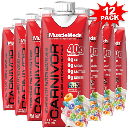 MuscleMeds Carnivor Beef Protein Isolate Shake 12pk