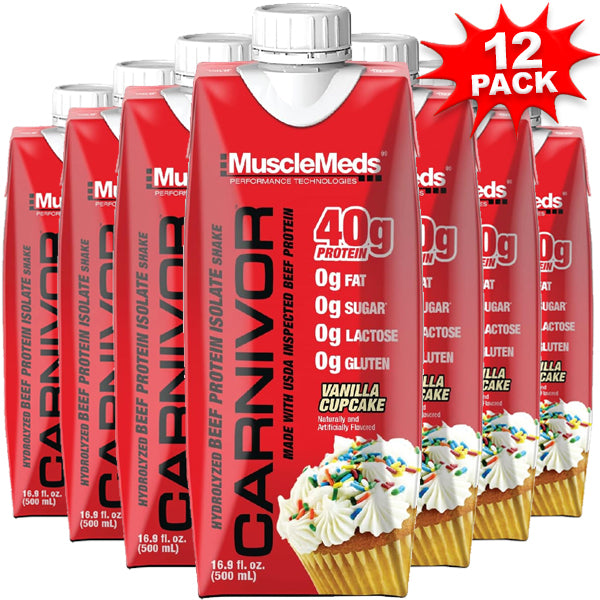 MuscleMeds Carnivor Beef Protein Isolate Shake 12pk
