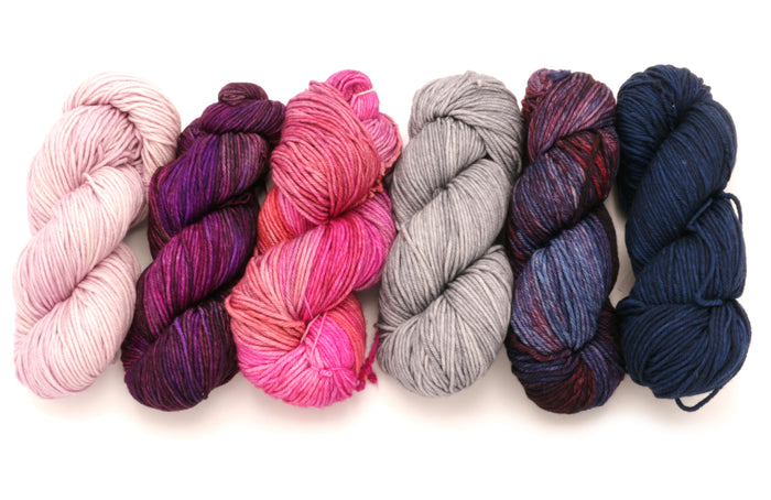 Malabrigo - Rios / Valentina Sabiduria English Rose Gris Syrah Grapes & Azul Profundo