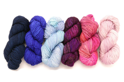 Malabrigo - Rios / Azul Profundo Matisse Blue Aquamarine Sabiduria English Rose & Valentina