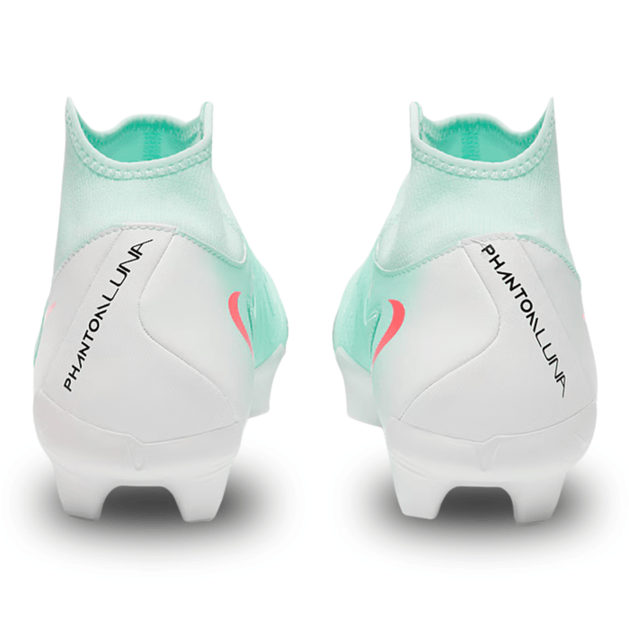 Nike Phantom Luna II Academy FG/MG Soccer Cleats (Mint/Atomic Red) | SoccerWearhouse