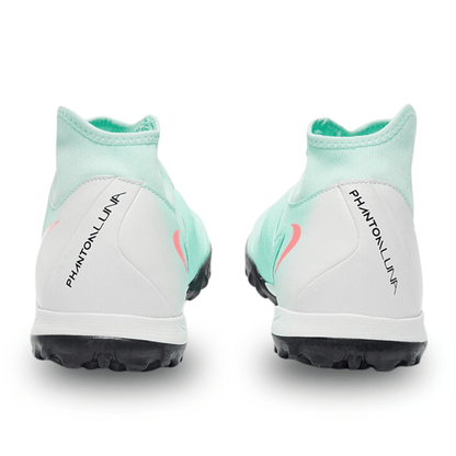 Nike Phantom Luna II Academy Turf Soccer Shoes (Mint/Atomic Red) | SoccerWearhouse