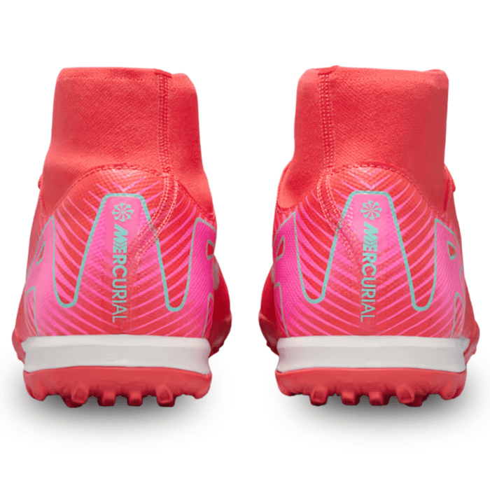 Nike Zoom Superfly 10 Academy Turf Soccer Shoes (Ember Glow/Aurora Green) | SoccerWearhouse