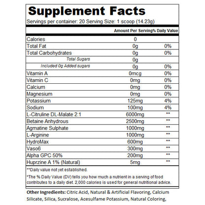 Noo-Hype Focused Pump Pre-Workout 20 Servings