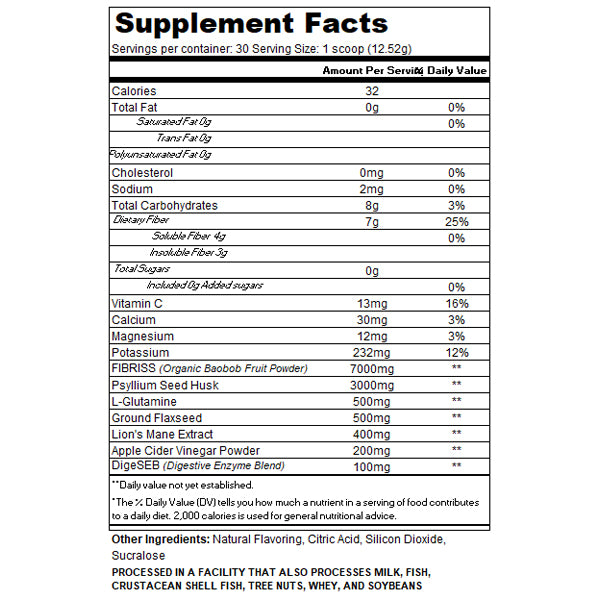 Noo-Hype Gut First Fiber & Gut Health 30 Servings