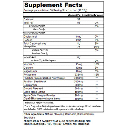 Noo-Hype Gut First Fiber & Gut Health 30 Servings