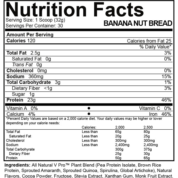 NutraKey V Pro Plant Protein 2lbs