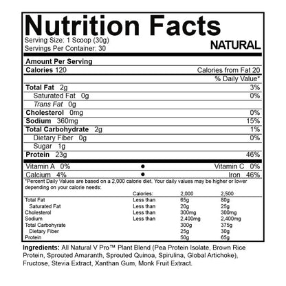 NutraKey V Pro Plant Protein 2lbs