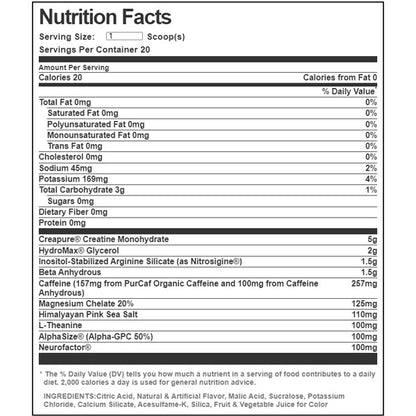 O15 Exalt Pre-Workout 20 Servings