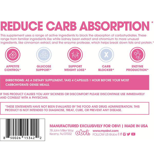 Obvi Guilt-Free Carb Blocker Capsules