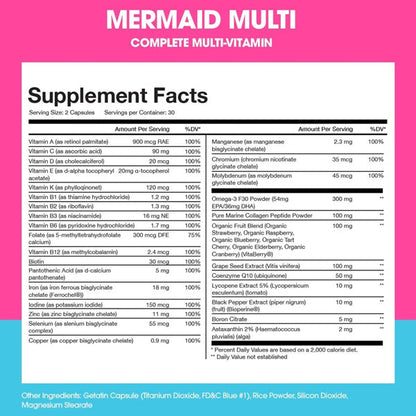 Obvi Mermaid Multi Complete Multi-Vitamin Capsules