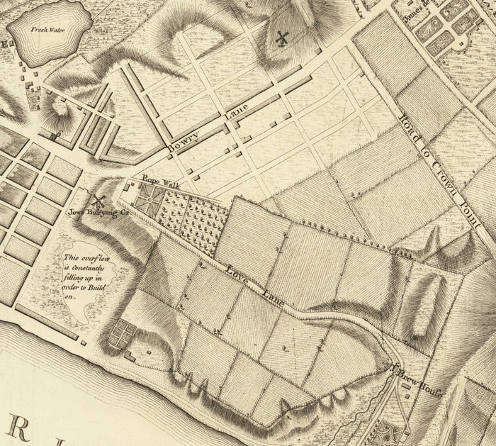 Old Map of New York in 1775 by John Rocque - Rare American Revolution War Wall Art - Greenwich, Columbia, Manhattan - British Military Plan
