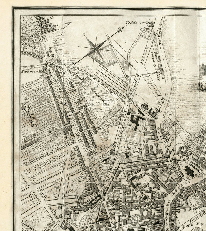 Old Map of Newcastle upon Tyne and Gateshead by Thomas Oliver, 1830