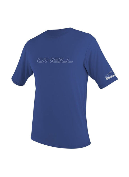 O'Neill Basic Skins Short Sleeve Sun Shirt Rash Vest - Pacific Blue