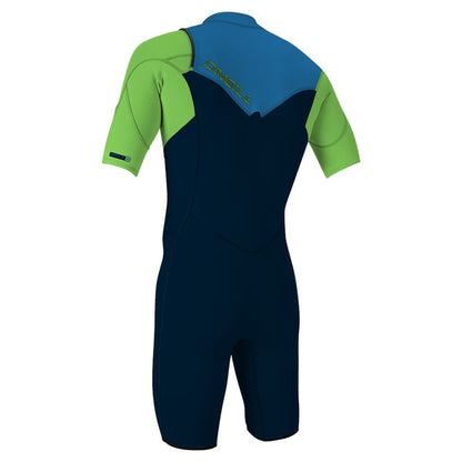 O'Neill Hammer Men's 2mm Front Zip Shorty Wetsuit - Abyss/Dayglo/Ocean